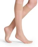 FALKE Damen Kniestr&uuml;mpfe Seidenglatt 15 DEN W Kh transparent einfarbig 1 Paar,