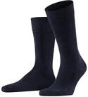 FALKE Herren Socken Family M So nachhaltige Baumwolle einfarbig 1 Paar, Blau Navy