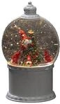Konstsmide LED Kugellaterne, "Santas", wei&szlig;, wassergef&uuml;llt, w&auml;hlbare