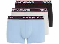 Tommy Hilfiger Jeans Herren 3er Pack Boxershorts Trunks Unterwäsche, Mehrfarbig