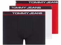 Tommy Jeans Herren 3er Pack Boxershorts Trunks Unterwäsche, Mehrfarbig (Deep