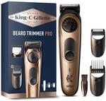King C. Gillette Elektrischer Bartschneider Herren Pro mit Pr&auml;zisionsrad f&uuml;r 40