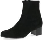 CAPRICE Damen Stiefeletten mit Absatz mit Rei&szlig;verschluss Vegan, Schwarz (Black