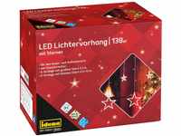 Idena 31485 - LED Lichtervorhang mit 138 LEDs in Warmweiß, 8 Stunden Timer...
