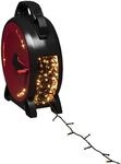 Konstsmide Micro LED Lichterkette mit Kabelaufroller, 1000 bernsteinfarbene Dioden,