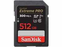 SanDisk Extreme PRO SDHC UHS-II Speicherkarte V90 512 GB (300 MB/s, 8K-, 4K- und