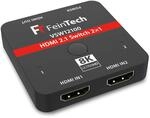 FeinTech VSW12100 HDMI 2.1 Switch 2 in 1 Out 4K 120Hz 8K 60Hz 48Gbps f&uuml;r Xbox PS5