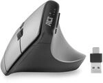 ACT Vertikale Maus, 2400 DPI, Nur Rechtsh&auml;nder, Ergonomische Maus Anti RSI,