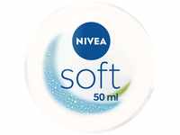 NIVEA Soft Erfrischende Feuchtigkeitscreme, leichte Creme mit Vitamin E und 100%