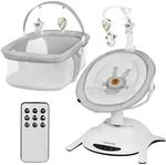 LIONELO Bella Set 2-in-1 Elektrische Babywippe mit Babywanne 360o f&uuml;r Babys bis 9