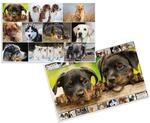 HERMA 19378 Schreibtischunterlagen Tiere Hunde, 3 St&uuml;ck, abwischbare Kinder