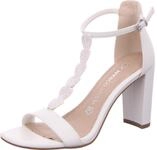 MARCO TOZZI Damen Sandalette, Blockabsatz, weiches FEEL ME Fu&szlig;bett, ideal f&uuml;r