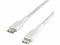 Belkin geflochtenes USB-C-/Lightning-Kabel (iPhone-Kabel zum Schnellladen für...