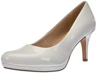 Tamaris Damen Pumps, White Patent 1 22444 29 123, 40 EU