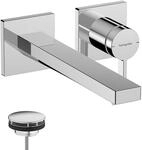 hansgrohe Tecturis E - Waschtischarmatur Unterputz f&uuml;r Wandmontage mit Ablauf,