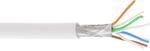 InLine 76899W Patchkabel, S/FTP (PiMf), Cat.6A, 500MHz, halogenfrei, Kupfer, wei&szlig;,