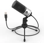 FIFINE Mikrofon PC USB, Microphone f&uuml;r MAC PS4 PS5, Podcast Mikrofon mit St&auml;nder,