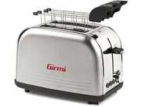 Girmi TP57 Toaster, 800 W, Gehäuse und Zange aus Edelstahl, große Schlitze,...