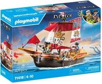 PLAYMOBIL Pirates 71418 Piratenschiff, aufregende Abenteuer auf hoher See, mit