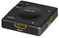 LogiLink HDMI-Switch, 3x1-Port, 1080p/60 Hz, Mini