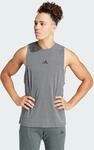 adidas Herren D4T Workout Tank Shirt, DGH solid Grey, XL