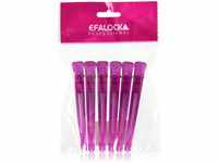 Efalock Professional Techno Clip, pink, 1er Pack, (1x 6 Stück)