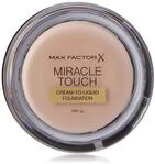 Max Factor Miracle Touch Foundation, verbesserte Formel, LSF 30 und Hyalurons&auml;ure,