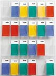 helit H6259502 - Wanddisplay &bdquo;the clearly 24 Taschen, 1/3 DIN A4 hoch,...