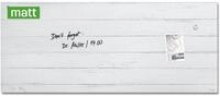 SIGEL Premium Glas-Magnettafel 130x55 cm Holz-Optik matt