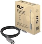 Club3D USB Gen2 Type-C auf HDMI&trade; 4K120Hz/8K60Hz HDR10, DSC1.2 Aktives Kabel...
