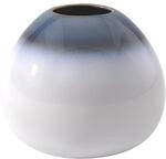 like. by Villeroy & Boch Lave Home Vase Egg Shape, 14,5x14,5x13cm, Bleu