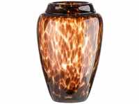 GILDE GLAS art braune Design Vase aus Glas - Deko Wohnzimmer Herbst Winter -...