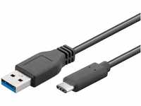 Goobay 71221 SuperSpeed 3.1 USB C -> USB 3.0 (Typ A) Ladekabel, Datenkabel,