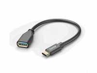 Hama USB OTG Kabel, USB C Stecker, USB A Buchse, 15cm (USB Adapterkabel, USB C...