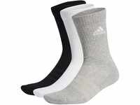 adidas Unisex Cushioned Sportswear 3 Pairs Crew Socken, Medium Grey