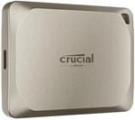 Crucial X9 Pro f&uuml;r Mac 4TB Externe SSD Festplatte, bis zu 1050MB/s Lesen/Schreiben,