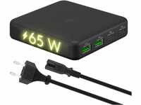 goobay 61772 Multiport 4-Fach USB-C Ladegerät mit 65W Leistung/lädt mehrere...