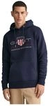 Gant Herren Reg Archive Shield Hoodie Kapuzenpullover, Evening Blue, 3XL EU