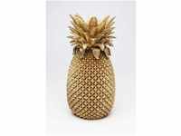 Kare Design Deko Vase Pineapple, Gold, Vase, Blumenvase, Ananas Motiv, XL,