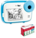AGFA Photo Realikids Instant Cam + 3 Rollen Thermopapier, ATP3WH &ndash; Sofortbildkamera