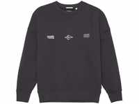 TOM TAILOR Jungen 1038363 Basic Oversized Sweatshirt mit Print, 29476-coal...