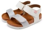 GIOSEPPO Jungen M&auml;dchen Jabbeke Peeptoe Sandalen, Silber (Plata Plata), 32 EU