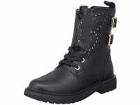 Geox J Eclair Girl Ankle Boot, Black, 33 EU