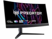 Acer Predator X34V Gaming Monitor 34 Zoll (86 cm Bildschirm) UWQHD, OLED, 175Hz