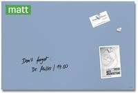 SIGEL GL513 Premium Glas-Magnettafel 60x40 cm, pastellblau: matt, nicht...