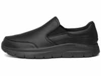 Skechers Herren Flex Advantage Sr Bronwood Slip On Sneaker, Black Leather, 43 EU