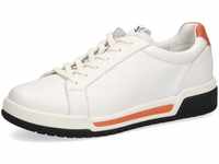 Caprice Damen 9-9-23717-28 Sneaker, White/ORANGE, 37 EU