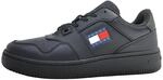 Tommy Jeans Damen Sneaker Schuhe, Schwarz (Triple Black), 37