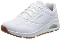 Skechers Damen Uno Sr Sneaker, White Synthetic, 36 EU