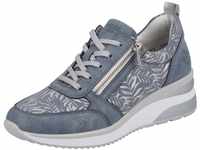 Remonte Damen D2401 Sneaker, Adria/lightblue/Silber/Silver / 10, 36 EU